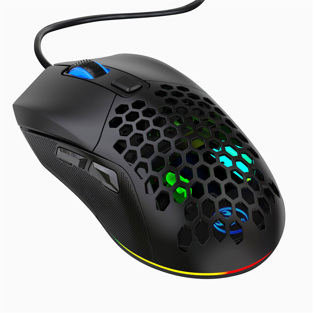 RCY X300 Wired Mouse,USB Wired Computer Gaming Mouse, Black