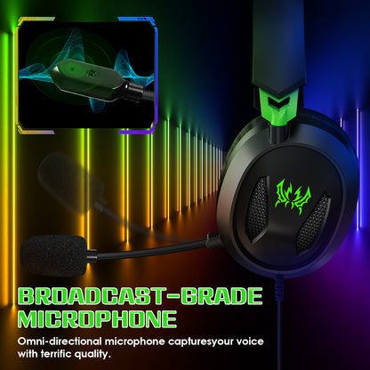 UHM G3100 Gaming Headset Green