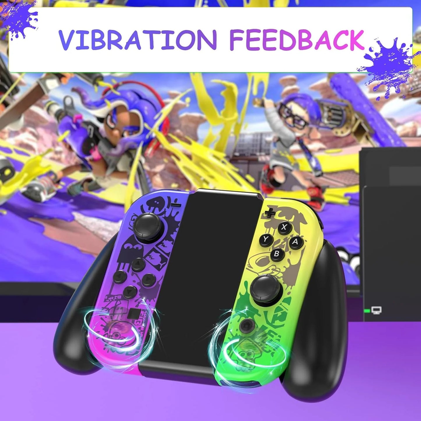 UHM Joy-Pad for Nintendo Switch Controller,Splatoon 3