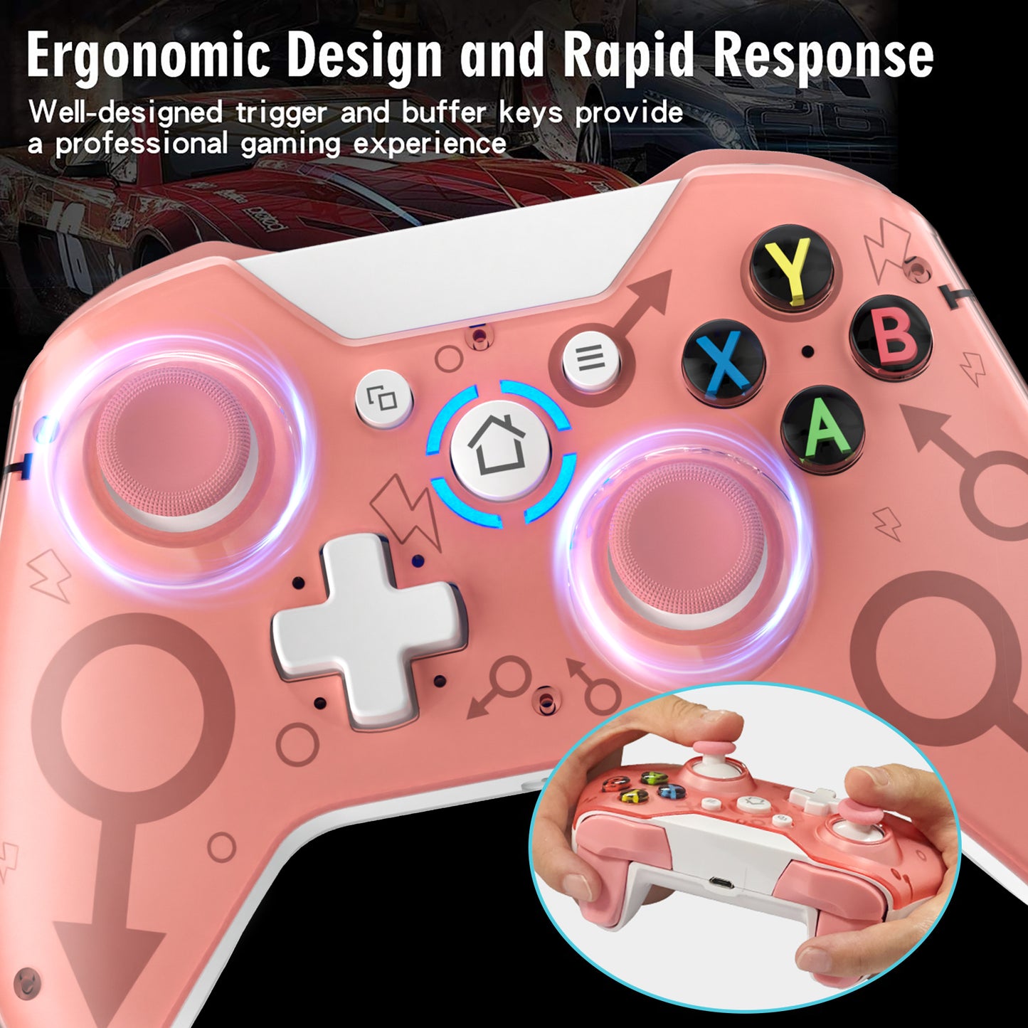 UHM N1X1 Xbox One Controller,Pink