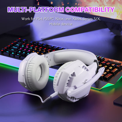 UHM G2000 Gaming Headset,White