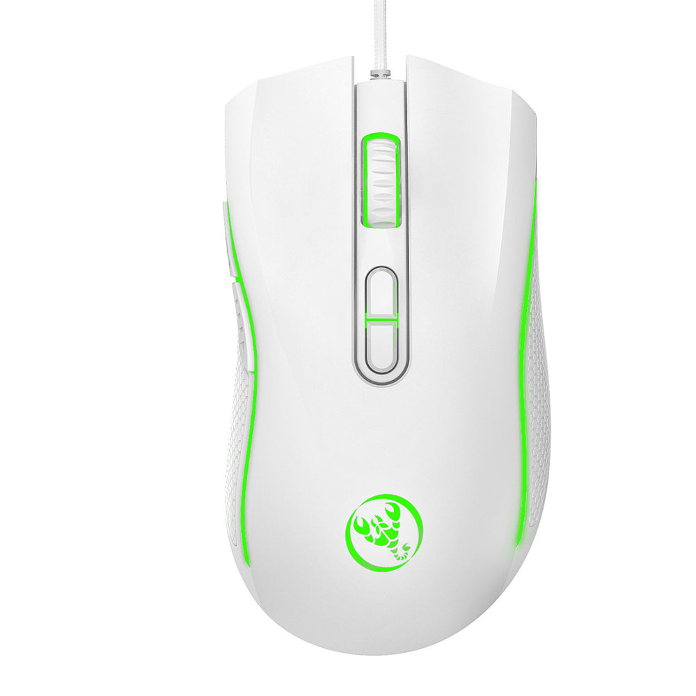 RCY A869 White Mini Ultralight Wired Gaming Mouse