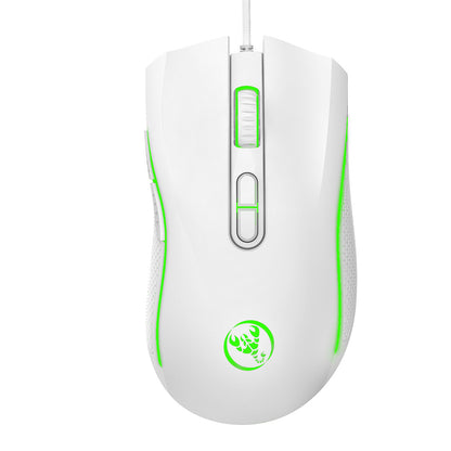 RCY A869 White Mini Ultralight Wired Gaming Mouse