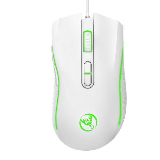 RCY A869 White Mini Ultralight Wired Gaming Mouse