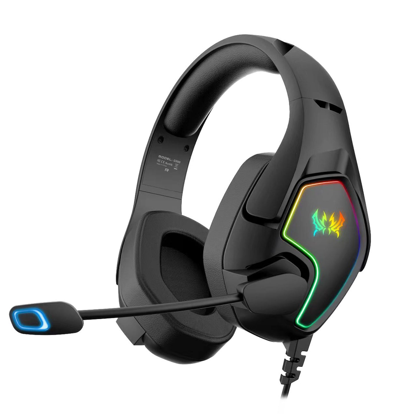 RCY Wired Over Ear Headsets G3000 Black