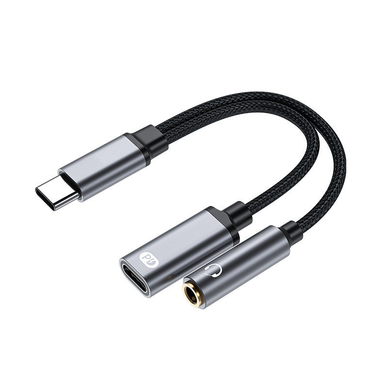 RCY 2 in 1 USB C to Aux Audio Jack +Type C Charger