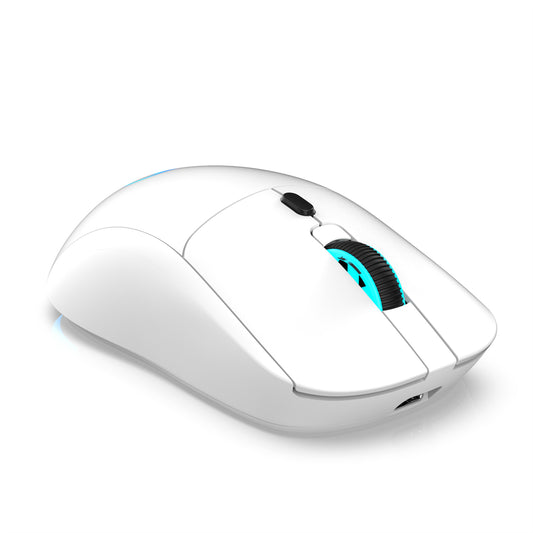 RCY T20 Wireless Gaming Mouse,2.4G Computer Mouse with Adjustable DPI, Colorful Light, Side Buttons, Ergonomic Optical Mice for PC, Laptop,Gamer PS4 Xbox One Xbox 360,White