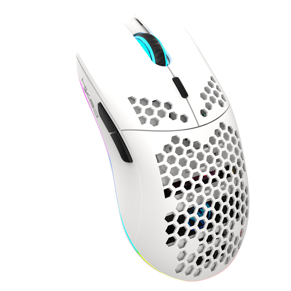 RCY T66 Ultralight Wireless Gaming Mouse, White