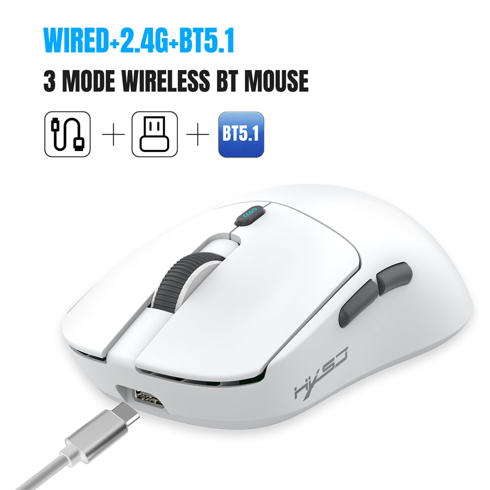 RCY T68 White Wireless Gaming Mouse